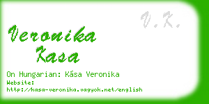 veronika kasa business card